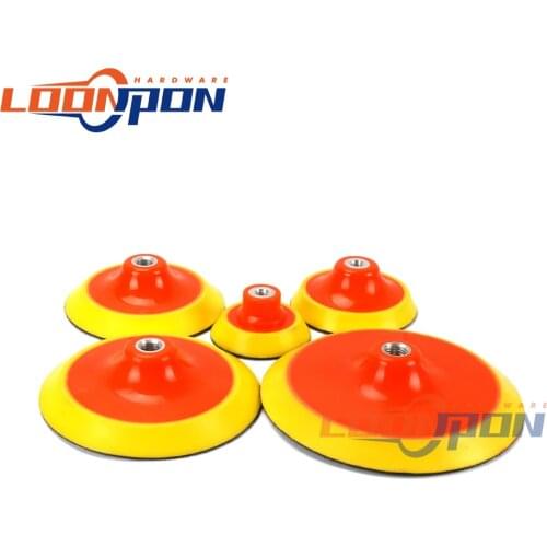 3/4/5/6/7" Car Polishing Buffing Pad Hook Loop Backer Plate Select Size Sets Backing M10 M14 M16 Inner Hole Diameter Rotary Tool