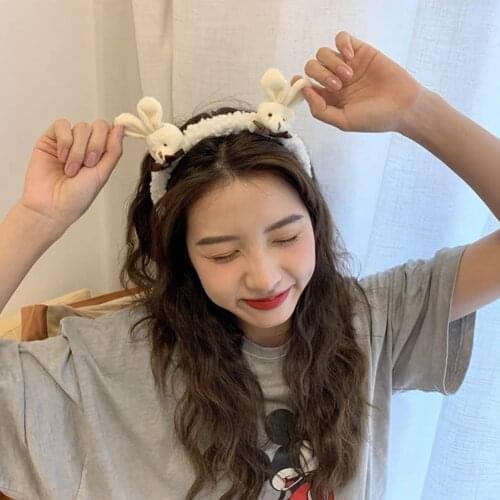 Hair Band New Fashion Headwear Girl Women Handmade Hair Accessories Headwear Cute Rabbit Ear Bear Cartoon Headband