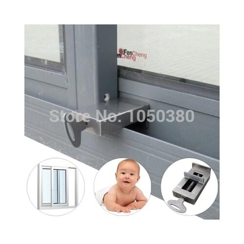 Sliding sash Window lock restrictor window track block clip locks stainless steel child kids baby safety security protect locks