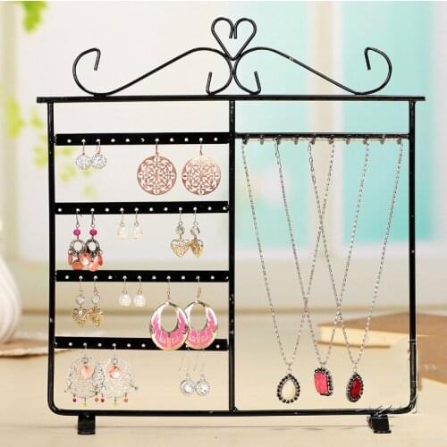 Earrings Ear Studs Necklace Jewelry Display Rack Metal Stand Organizer Metal Stand Holder Display Shelf Jewelry
