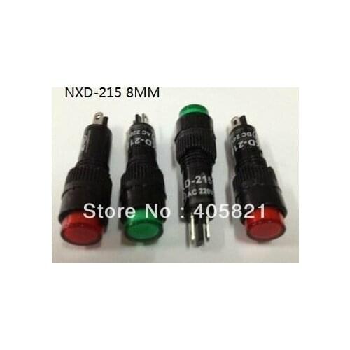 Indicator pilot light/ indicator lamp NXD-215 8mm 6V 12V 24V 110V 220V
