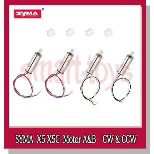 Syma X5 Motors with Plastic teeth Motor A&B CW CCW for Syma X5C X5 RC Drone Quadcopter Parts