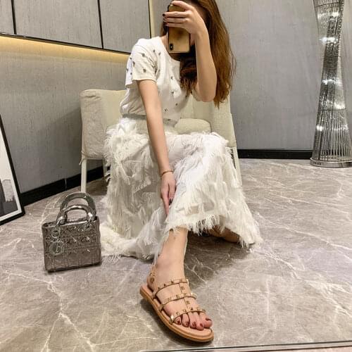 Women Sandals Fashion High Quality Summer Female Shoes Outdoor Ladies Flat Casual Sandals 2021 Anti-slip Trekking Shoes