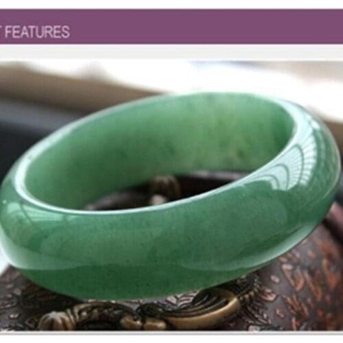 2020 Hot salereal Myanmar green jade bangle hand-carve jade bracelet women real jade bracelets jade jewelry jadeite jade jewelry