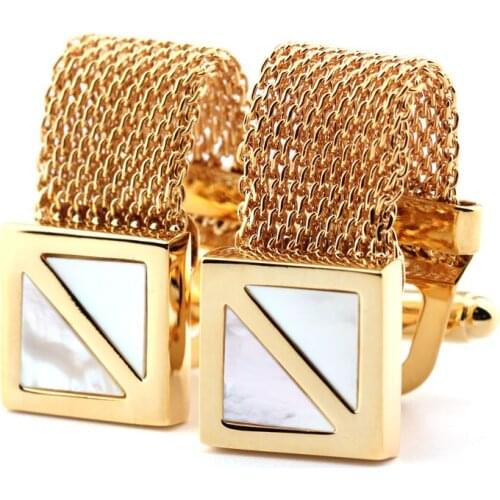 Chain Golden Cufflinks