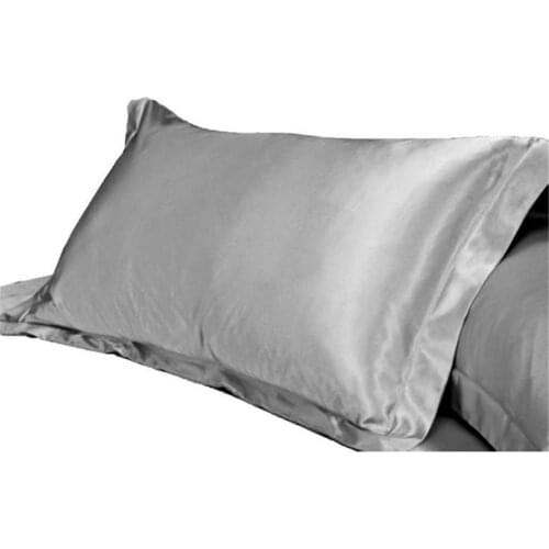 1pc Double Face Envelope Emulation Silk Satin Pillow Case Home Bedroom Hotel Pillows Cover For Room Pillowcase Necessities
