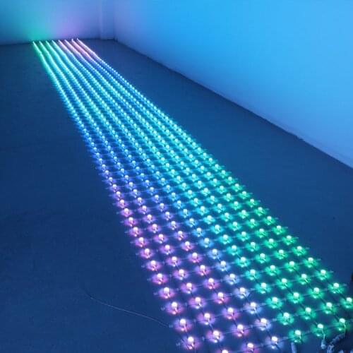 144LEDs/Set 1.2*1.2M 12V 20mm 3535 SMD RGB 8606 LED Pixel Grid Display Light Digital Outdoor Advertising Video Wall Screen Lamp