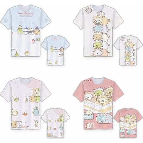 2019 1PCS Sumikko gurashi Fashion Anime T-Shirts Casual shirt Short Sleeve Summer Customized T-shirt Unisex New cool