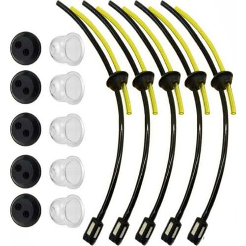 5Sets 5Inch Fuel Filter Pipes Fuel Hose Seal Hedge For Strimmer Trimmer Brush Cutter Gardening Supplies Plant Maintenance Tool