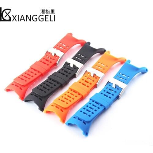 Watch Accessories Rubber Strap 24mm Fits SUUNTO AMBIT1 2S 2R 3R 3peak Outdoor Sports Mens and women Watch Band