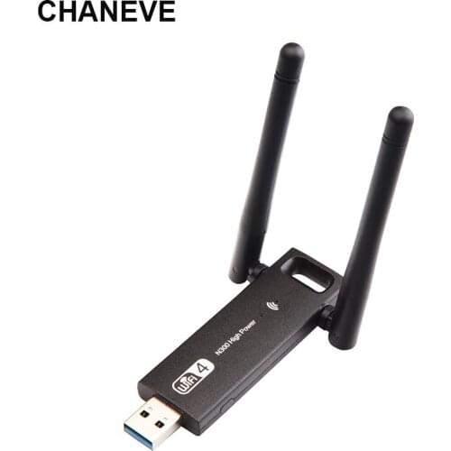 CHANEVE High Power 300Mbps Wireless USB Adapter USB3.0 Wi-Fi Network Card With 2T2R Dual Antenna Suitable For PC laptop