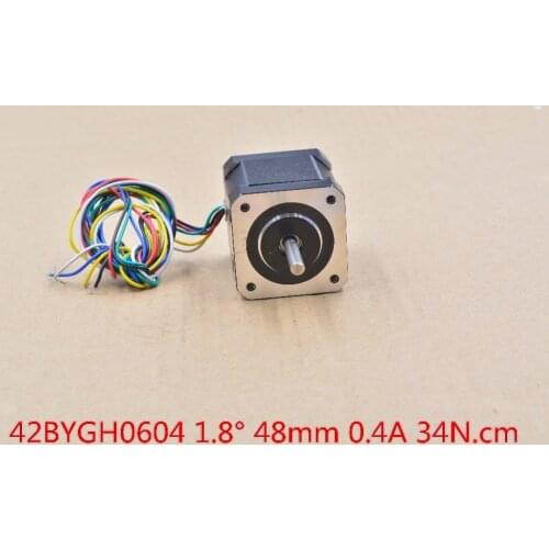 Stepper motor fuselage long 48mm 1.8 deg 0.4A 4 6 line for router mill cut laser cnc engraving # 42BYGH0604 1pcs