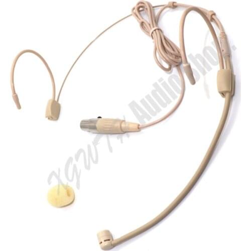Xgwth Dynamic Headworn Headset Microphone Hypercardioid Mic For Shure Wireless Body-Pack Transmitter Mini 4pin XLR TA4F