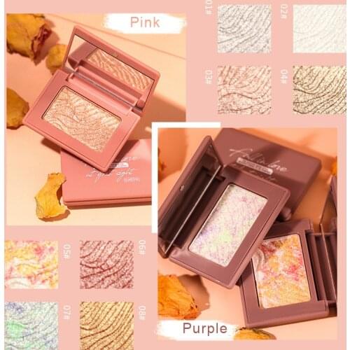 Highlighter Powder Shimmer Blush Eye Shadow Palette Brighten The Contours Of The Eyes Long Lasting Makeup TSLM1