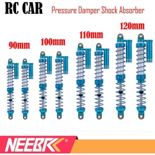 2Pcs 90mm/100mm/110mm/120mm Pressure Damper Shock Absorber for TRX-4 SCX10 D90 D110 Axial Wraith RC Crawler Car Spare Parts