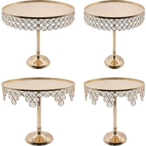 Cake Stand Round Inlaid Crystal Candy Fruit Snack Texture Birthday Party Decoration