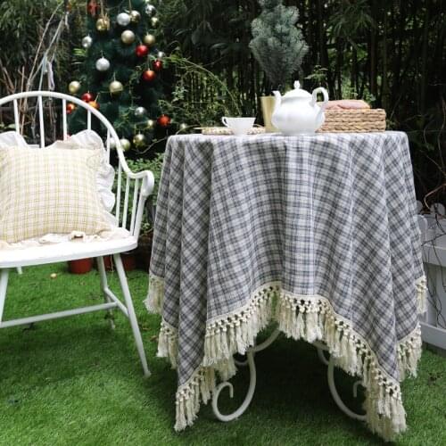 American country tablecloth garden living room tea table cloth decoration household dustproof table cover kitchen table cover