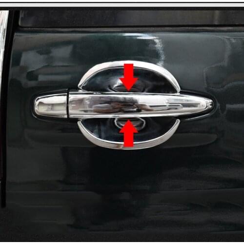 Chromed Car Door Handle Cover For Toyota Land Cruiser Prado FJ120 Accessories 2003-2009
