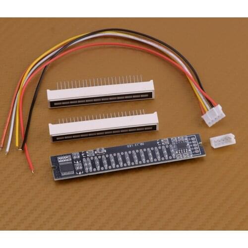 LETAOSK Adjustable DIY Dual 12 Stereo Amplifier Speed Board Level Indicator Kit LED VU Meter Lamps Light
