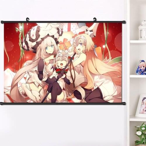 HOT Cute Anime Fate/Grand Order jeanne d'arc HD Wall Scroll Beautiful Print Girls Persona Poster Decor Collectible Art 40*60cm