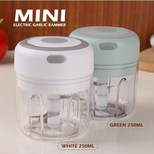 Mini Kitchen Wireless Electric Pepper Garlic Chopper Multi Meat Vegetable Beater Blender Processor Mincer Tool USB Charging