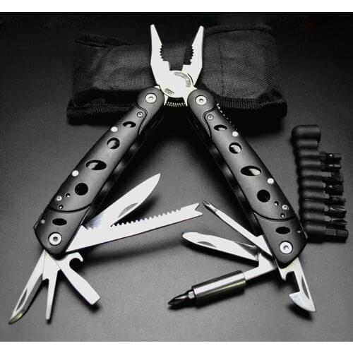 Multi-function Folding Knife Bottle Opener Screwdriver Pliers Stainless Steel Knives Hunting Outdoor Survival Tool