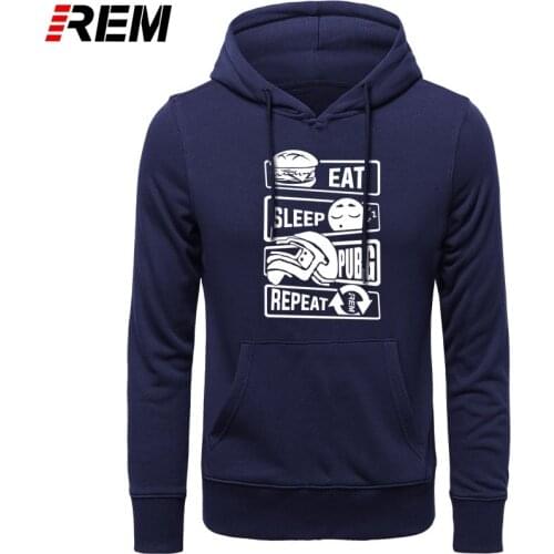 Eat Sleep PUBG Repeat Winner Winner Chicken Dinner long Sleeve High Quality Cotton Clothing Tops Man Hoodies, Sweatshirts