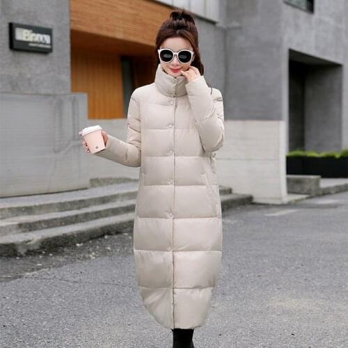 2021 New winter Spring Design Long Models Women Jacket Exquisite Quilted Women Coat women parka Extended down jacket Coat