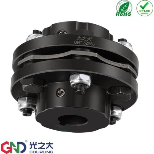 Wholesale GNT 45# steel single diaphragm steps GND keyway Series shaft coupling