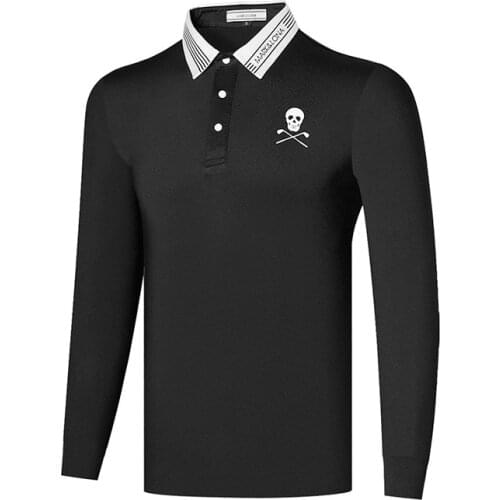 Autumn Mens Golf Long Sleeve Sports T-shirt Comfortable Breathable Sports Casual Shirt High Quality Golf Apparel Free Shipping