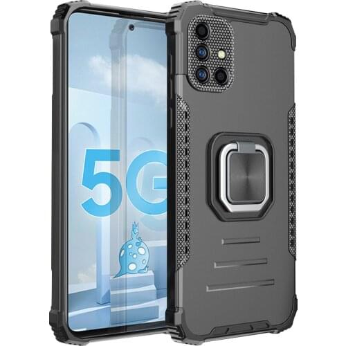 Magnetic Absorption Solid Fitted Case for Samsung Galaxy S21 S20 FE A51 A71 A72 A52 A32 5G A02 A12 Note 20 Ultra Phone Bag