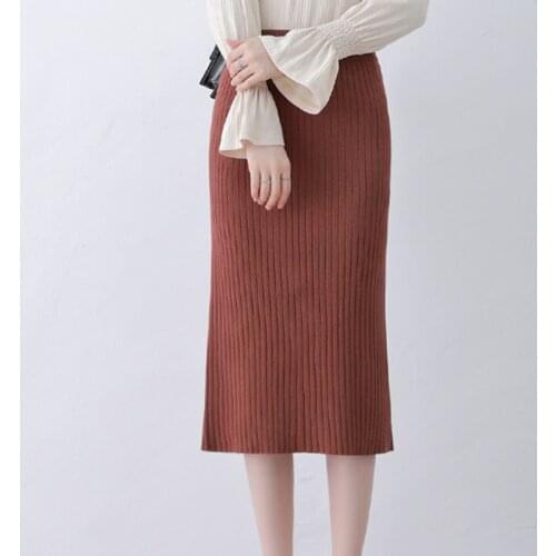 QBDNNDK Knitted Pencil Skirts China