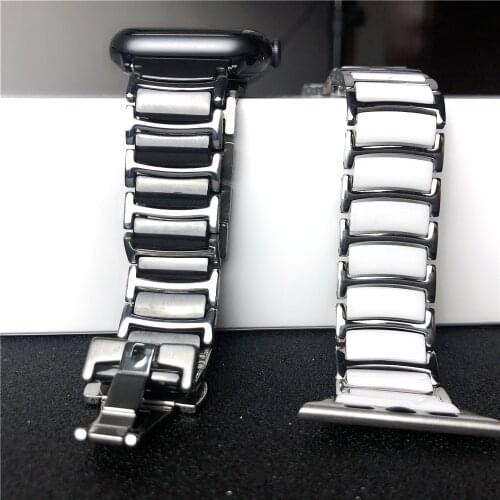 Ceramics correa for apple watch band Serie 5 4 3 bracelet 44mm 42mm watchband for iwatch strap 40mm 38mm belt cinturino pulseira