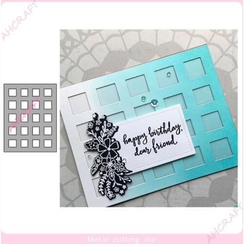 Lattice Background Frames Metal Cutting Dies for DIY Scrapbooking Photo Album Decorative Embossing PaperCard Crafts Die2021