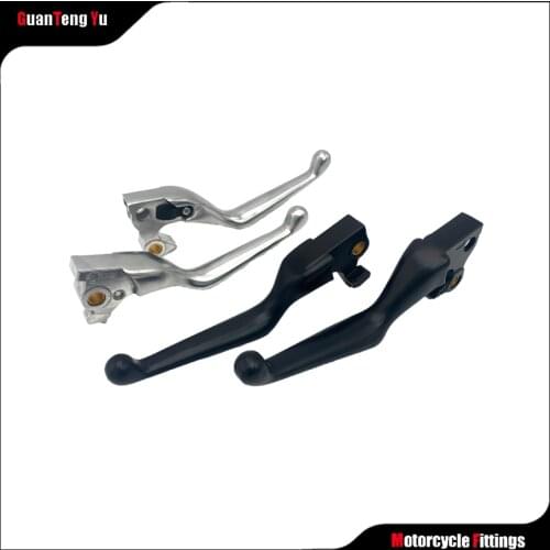1 Pair Silver/Black Clutch Brake Levers For Harley Sportster883 XL 883 N 1200 X48 2004 2005 2008 2010 2011 2012 2013 Custom