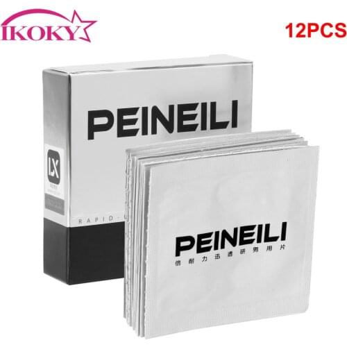 IKOKY Men Lasting Sex Wipes Delay Ejaculation Male Delay Wipes Natural Wet Tissue Enhancer Pleasure 12pcs/box Lasting 60 Minutes