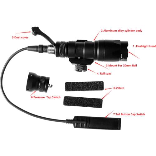 Tactical Surefir M300 M300A M300B mini reconnaissance light outdoor hunting weapon tactical flashlight LED flashlight M300A