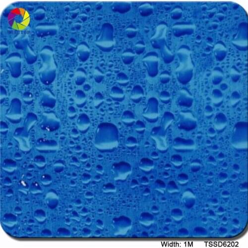 TSAUTOP 1M*10M Water drop TSSD6202 water dipping Water Transfer Printing Film