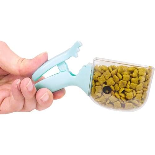 1Pc Multi-Purpose Cute Cartoon Pet Food Scoop Plastic Duckbilled Cats Dogs Food Spoon Pet Feeding Supplies