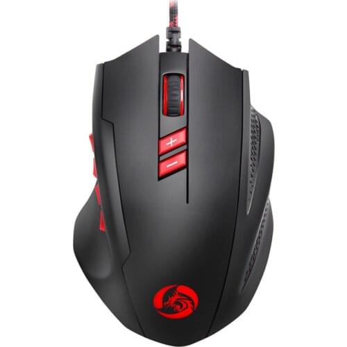 USB Optical Mouse 10000 DPI Wired Gaming 17 Side Keys Programing Mechanical Mouse RGB Backlit