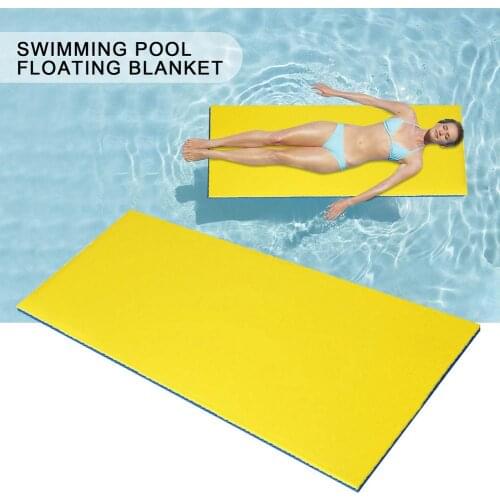 Tear-Resistant Big Size Floating Pad Summer Outdoor XPE Foam Swimming Pool Mat Water Bed for Sleep Blanket Pool Float mattress