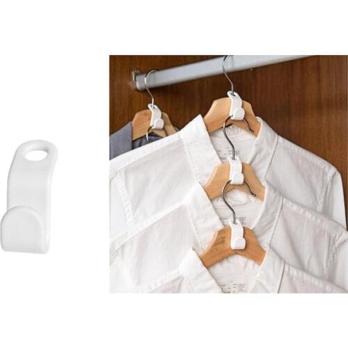 6/12/24 pcs Connect Hooks for Hanger Wardrobe Closet Connect Hooks Rails Storage Organzier Hook Clothes Hanger Linking Hooks Hot