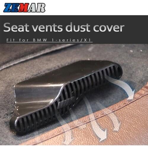 ZEMAR 1set For BMW X1 F48 F52 1 Series 2016 2017 2018 2019 2020 Car Seat Air Conditioner Air Outlet Protective Cover Stickers