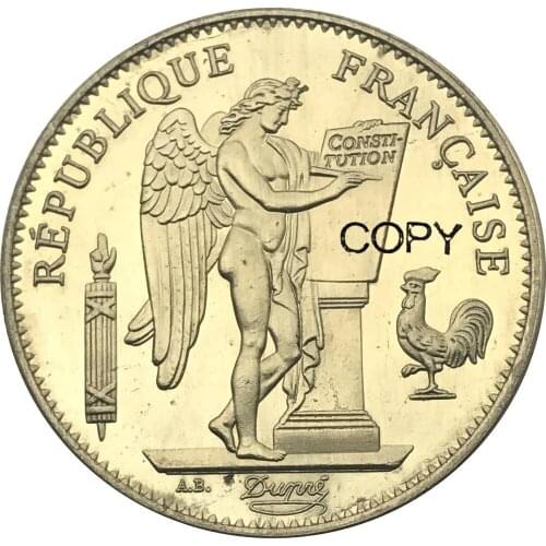France Republic Gold Coin 50 Francs 1904 A Brass Metal Copy Coin Commemorative COINS