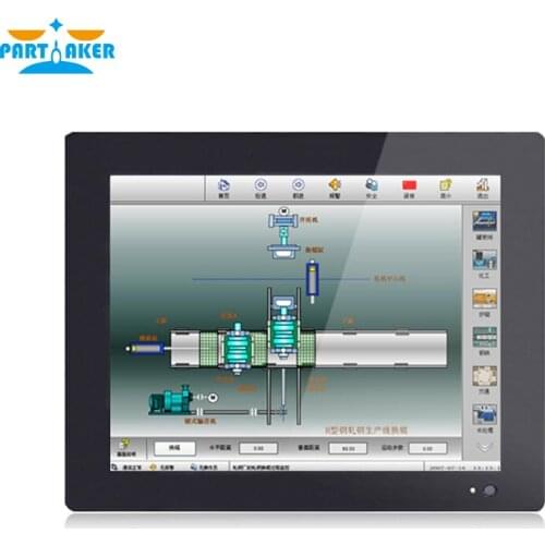 12.1 Inch Industrial Touch Panel PC Intel J1800 J1900 3855U i5 i7 CPU with 5 Wires Resistive Touch Screen,Windows 7/10 Linux