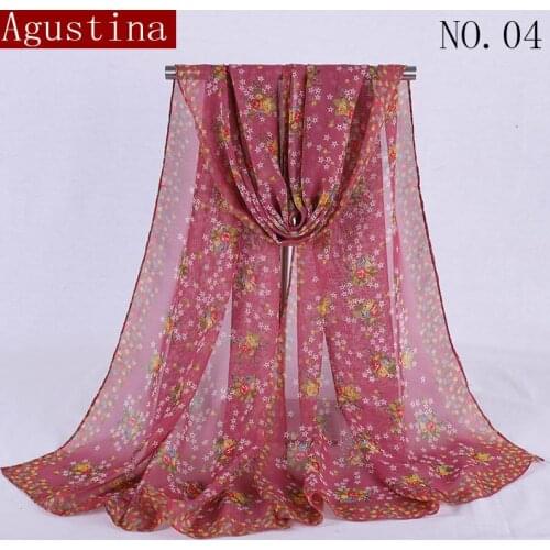 2018 chiffon Floral Shawl summer Scarf Shawls for women scarves and scarfs luxury brand Luxury wrap Hijab lot cape female spring