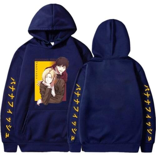 2021 Banana Fish Anime Hoodie Women Fashion Harajuku Hooded Banana Fish Hoodies Sweatshirt Pullover Streetwear Clothes