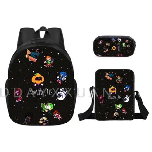 3pcs/set 3D Backpacks School Teenagers Girls Friday Night Funkin Bag Pencil Case Bolsa Feminina Travel Bags