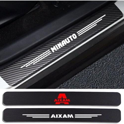4PCS Car Door Threshold Sticker For Aixam D-TRUCK GTO MEGA MINAUTO ROADLINE SCOUTY CITY COUPE CROSSLINE CROSSOVER Accessories