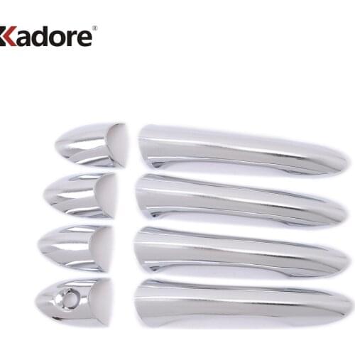 For Hyundai 8 GE Sonata i45 2011 2012 2013 2014 ABS Chrome Side Door Handle Catch Cover Trim Accessories Car Styling 8pcs